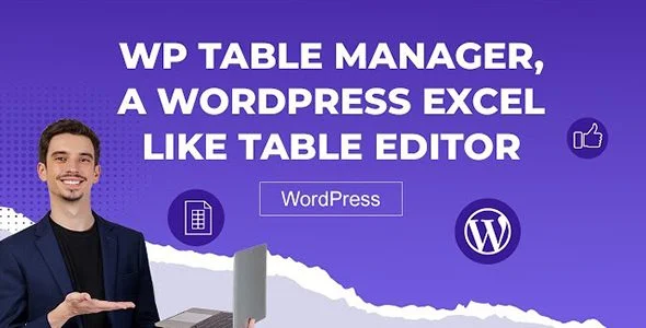 Download WP Table Manager-Free Table Editor-Editable Dynamic Tables Advanced Data Management