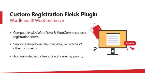 Download WooCommerce Custom Registration Fields-Free Personalize checkout fields for your store-Streamline customer data collection