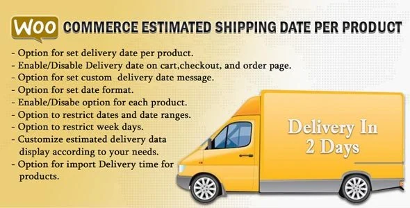 Download WooCommerce Delivery Date per Product - Real-time estimates, shipping tracking, order management, accurate dates, premium features