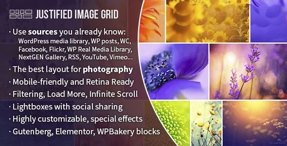 Download Justified Image Grid-Premium Gallery Builder-Responsive Grid Layout High Quality Free