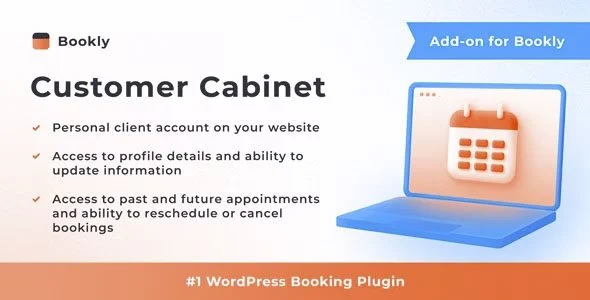 Download Bookly Customer Cabinet-Private Appointment Scheduling-Free Premium Features-Online Booking System-Time Management Tools