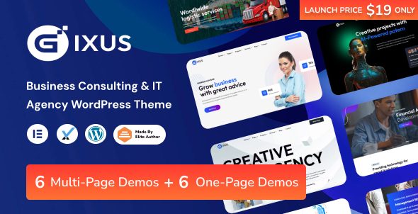 Download Gixus Business IT Consulting Agency Theme Premium growth lead generation client management