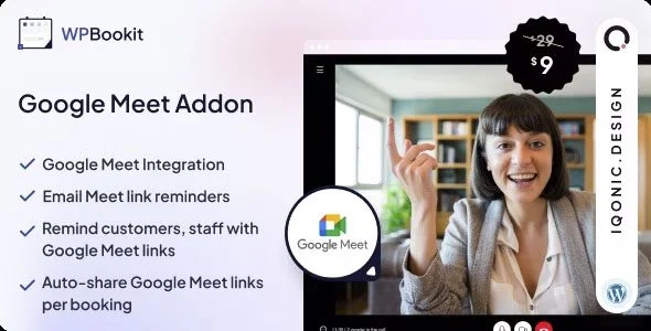 Download WPBookit Google Meet-Integrate Google Meet-Enhance Online Meetings-Free Version