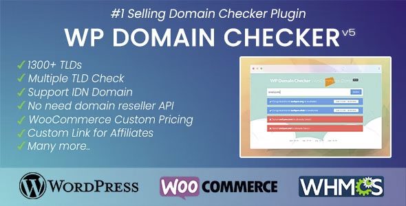 Download WP Domain Checker-Check Domain Availability-SEO Tools Domains Analyze Premium