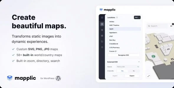 Download Mapplic-Powered Custom Maps-Business Directory Real Estate Event Planning