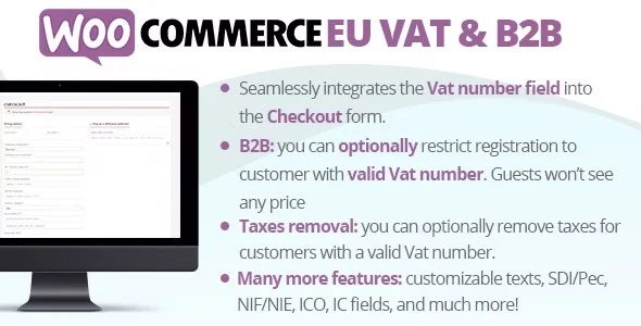 Download WooCommerce VAT B2B Tax Compliance - Business Pricing EU Free