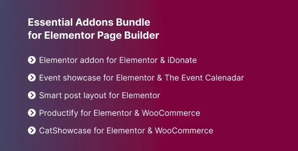 Download Essential Addons for Elementor-Boost Page Design-Highlight Features-SEO Friendly-Dynamic Templates