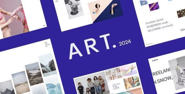 Download ART-Professional Portfolio Design-Modern Creative Visuals Aesthetic Blog Layout