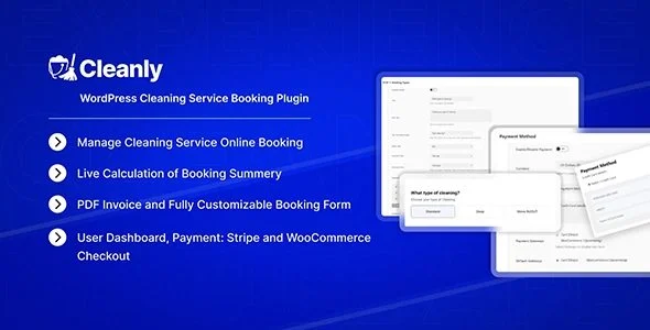 Download Cleanly-Home Cleaning & Booking-WordPress Service Management