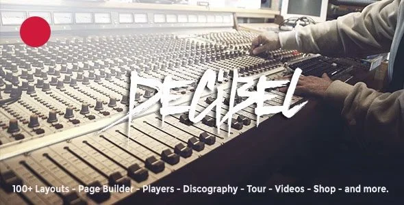 Download Decibel-Modern Music Theme-Professional Design Creative Portfolio