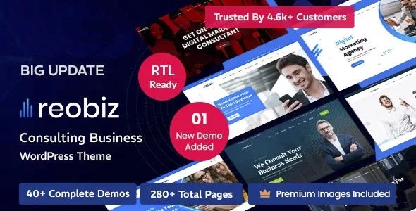 Download Reobiz-Professional Consulting Theme-SEO Marketing Business Growth