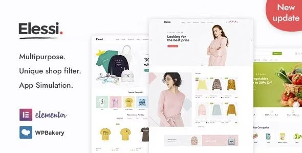 Download Elessi RTL AJAX WooCommerce premium theme - responsive design modern UI fast checkout conversions