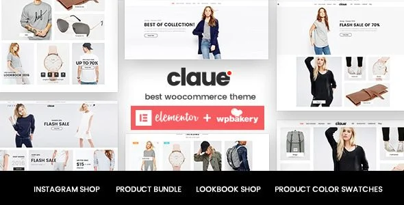 Download Claue-Free Minimalist Elementor WooCommerce Theme-Essential Sales Features-Builder Friendly Modern Design