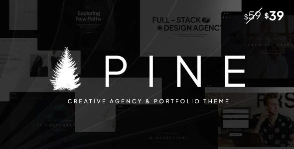 Download Pine-Creative Agency Portfolio Theme-Professional Design-Business Marketing-Freelancer Showcasing