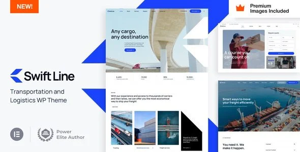 Download SwiftLine-Modern Logistics-Transportation Supply Chain-E-commerce Optimization-Free