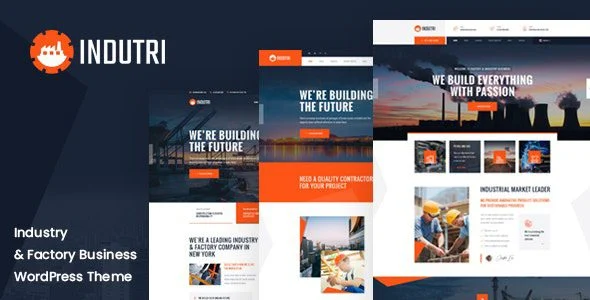 Download Indutri-Factory Industrial Theme-Sleek Modern Design-Business Manufacturing Corporate