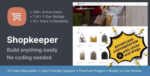Download Shopkeeper -Multipurpose E-commerce Theme-Best Online Store Builder 2024 Free