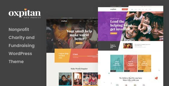 Download Oxpitan-Premium Charity Nonprofit WordPress Theme for fundraising events donation campaigns online giving