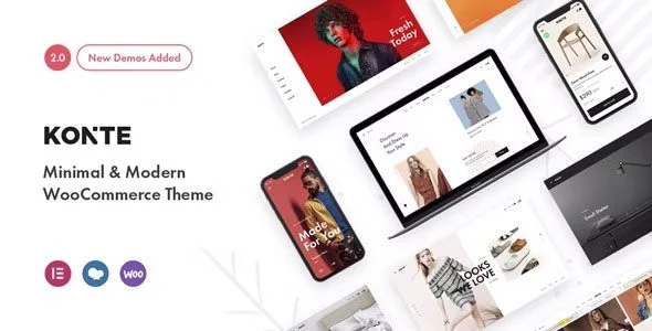 Download Konte-Minimal Modern WooCommerce Theme-Elegant Design-Shopify Integration-Best Seller