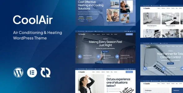 Download Coolair-Air Conditioning HVAC Design-HVAC WordPress Theme Professional Energy-Efficient Climate Control