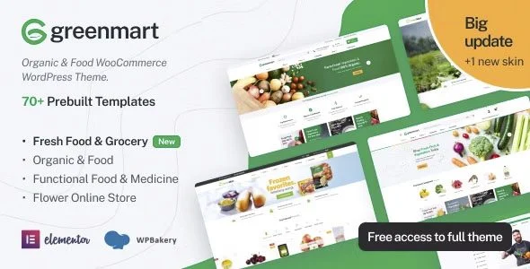 Download GreenMart-WooCommerce Premium Theme-Organic Food Store Responsive SEO Optimized