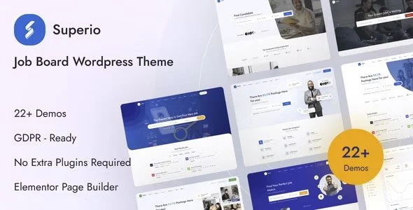 Download Superio Job Board Theme-Easy Job Postings Career Opportunities Advanced Job Search Free Download
