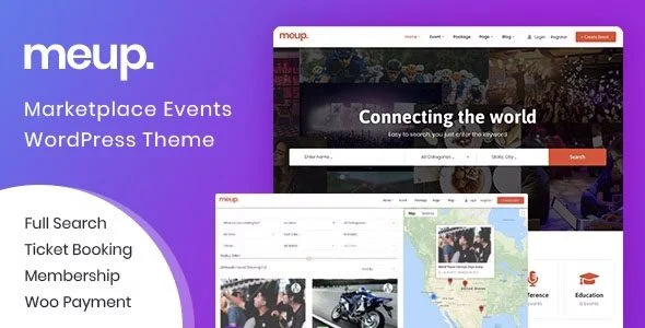 Download Meup Event Marketplace Theme-Conference Venue Booking-Online Ticketing Premium
