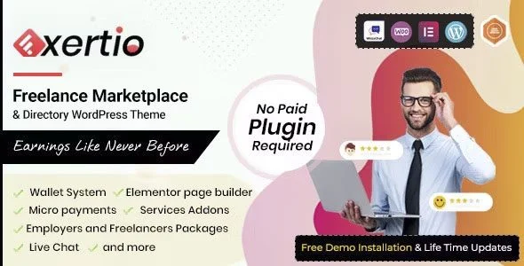Download Exertio Freelance Marketplace Theme - Professional Design - High Converting - SEO Optimized - Customizable