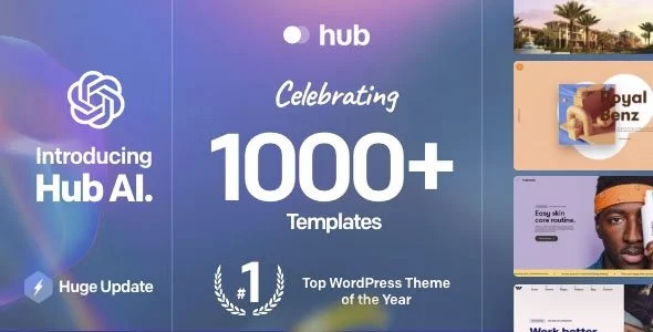 Download Hub Premium Multi-Purpose Theme-Build Beautiful Sites-FREE Download