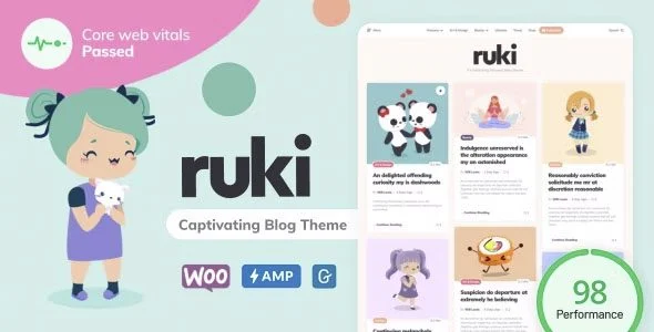 Download Ruki-Personal Blog Theme-Modern Design-Professional Blogging-Responsive Layout-Free