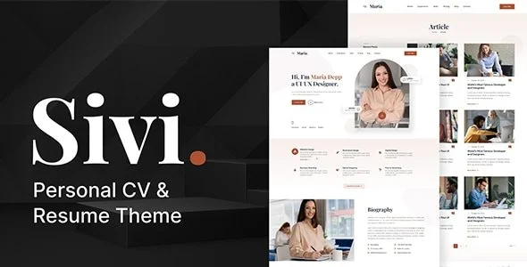 Download Sivi-Personal CV Resume Theme Professional Job Portfolio Online Resume