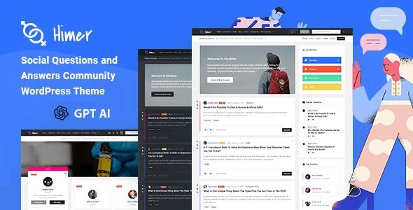 Download Himer Social Q&A WordPress Theme - Interactive Community Forum - User Engagement Consulting Free