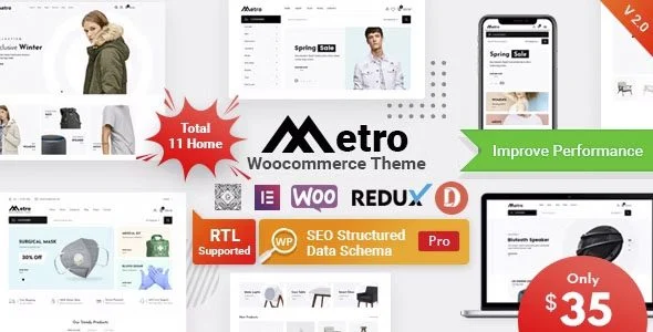 Download Metro WooCommerce Theme-Free Minimal Design & Fast Loading Shop Builder