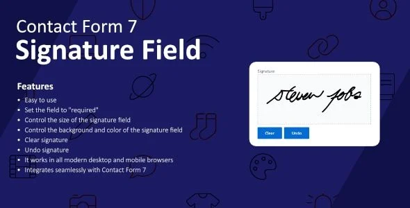 Download Signature Field for Contact Form 7-Enhance Forms-Gravity Forms Integration-Responsive Design-Free
