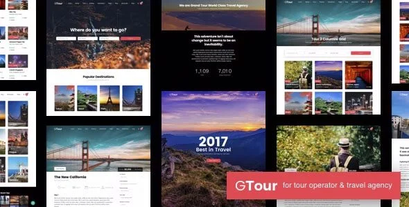 Download Grand Tour-Free Travel Agency Theme-Responsive Design-SEO Optimization-Premium Features
