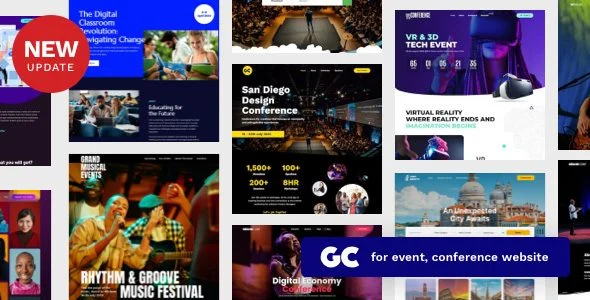 Download Grand Conference-Premium Event Booking & Marketing-SEO Friendly Registrations Free