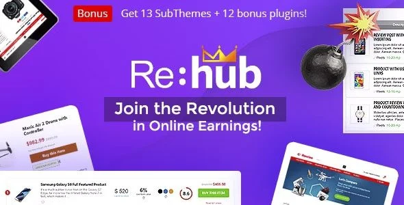 Download REHub - Price Comparison Multi Vendor Marketplace - E-commerce Storefront SEO Optimization